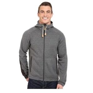 Fjallraven Men's Ovik Fleece Hoodie, Dark Gray, Size XL